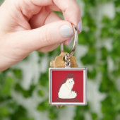 Weißpersisch Schlüsselanhänger (Hand)