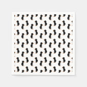 Weißpinguine Serviette (Vorderseite)