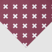 Weißpolka kreuzt auf Maulbeere Seidenpapier (Ausschnitt)