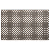 Weißpolka-Punkte auf braun Stoff (Yard (91,4 cm))