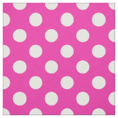 Weißpolka-Punkte auf Fuchsia Stoff (Muster)