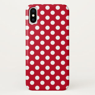 Weißpolka Punkte auf rot Case-Mate iPhone Hülle
