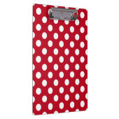 Weißpolka Punkte auf rot Klemmbrett (Rechts)
