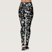 Weißpolka-Punkte Leggings (Rückseite)