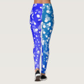 Weißpolka-Punkte Leggings (Rückseite)