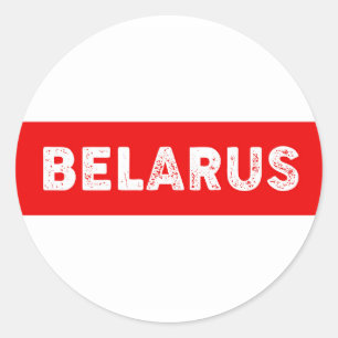 Weißprotest ist flag symbol Red White Revolution Runder Aufkleber