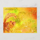 WEISSRABBIT-REISE MIT EASTER EGG FEIERTAGSPOSTKARTE (Rückseite)