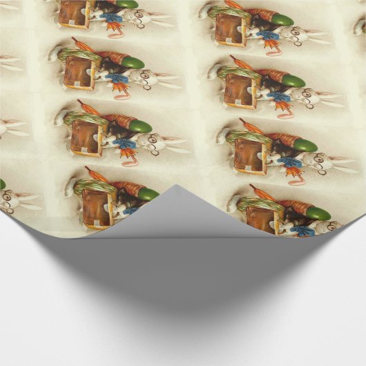 WEISSRABBIT-REISE MIT EASTER EGG GESCHENKPAPIER (Ecke)