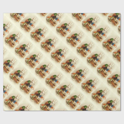 WEISSRABBIT-REISE MIT EASTER EGG GESCHENKPAPIER (Flach)