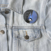 Weißreißer Nuthatch Malerei Original Vogelkunst Button (Beispiel)