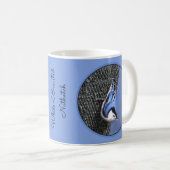 Weißreißer Nuthatch Malerei Original Vogelkunst Kaffeetasse (VorderseiteRechts)
