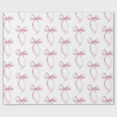 Weißrosa Bogen Geburtstag Geschenkpapier (Flach)