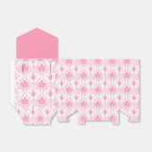 Weißrosa Damastmuster Geschenkschachtel (Ungefaltet)