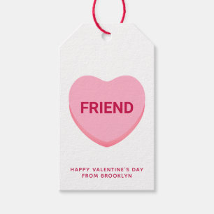 Weißrosa Gespräch Freund Herz Valentine Geschenkanhänger