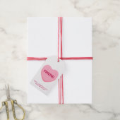 Weißrosa Gespräch Freund Herz Valentine Geschenkanhänger (Mit Garn)