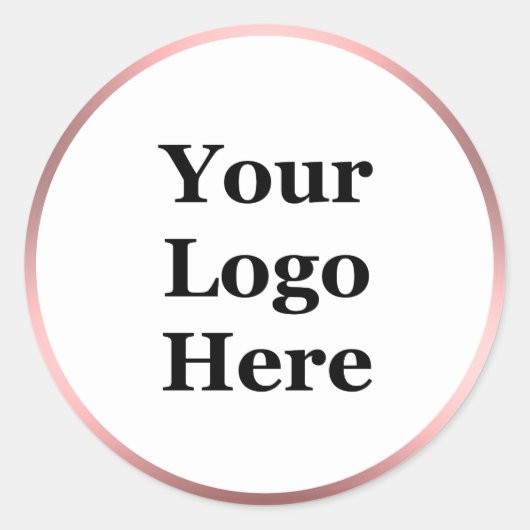 Weißrosa gestrichene Metalle sehen Sie hier Ihr Lo Runder Aufkleber (Vorderseite)