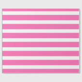 Weißrosa, horizontal gestreift geschenkpapier (Flach)