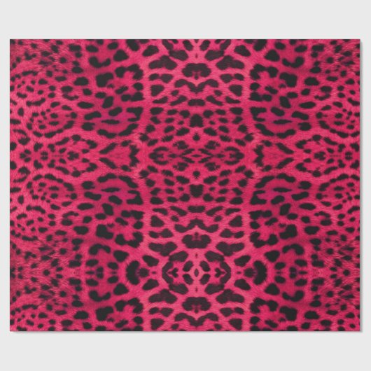 Weißrosa Leopardendruckpapier für Geschenke Geschenkpapier (Flach)