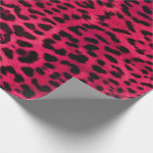 Weißrosa Leopardendruckpapier für Geschenke Geschenkpapier (Ecke)