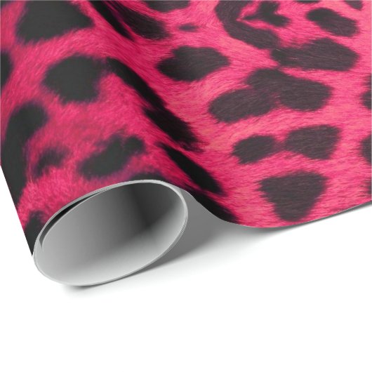 Weißrosa Leopardendruckpapier für Geschenke Geschenkpapier (Rolleneckpunkt)