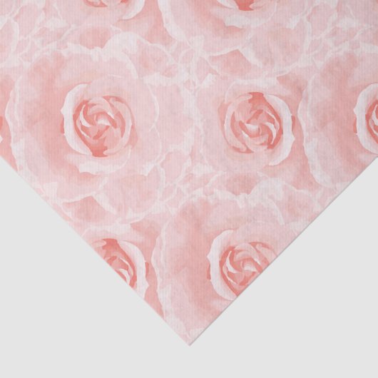 Weißrosa Rosen Blumenzwirn Papier (Ausschnitt)