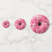 Weißrosa Sprinklen Donut Konfetti (Vorderseiten)