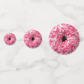 Weißrosa Sprinklen Donut Konfetti (Rückseiten)