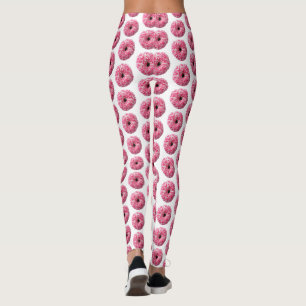 Weißrosa Sprinklen Donut Leggings
