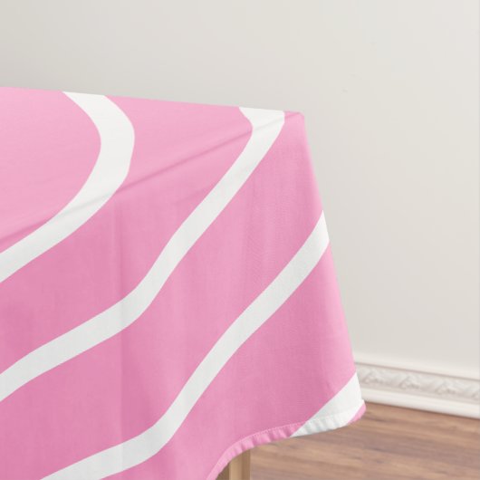 Weißrosa Stricktablette Herz - Farbe auswählen Tischdecke (Beispiel)