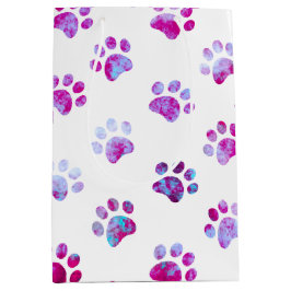 Weißrosa Texturfarben Druckmuster Mittlere Geschenktüte