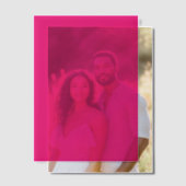 Weißrosa Vellapapapier Pergament Einladungen (Versatz (Ehepaar))