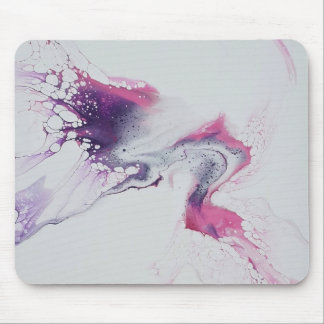 Weißrosa weißes Motiv. Mousepad