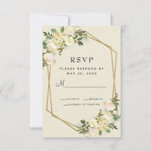 Weißrose Elegante Blumengoldrahmen Hochzeit