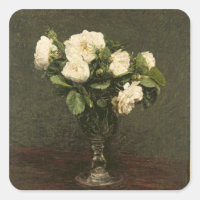 Weißrosen, 1875 (Öl auf Leinwand)