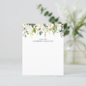 Weißrosen und Hydrangeas-Stationierung (Stehend Vorderseite)