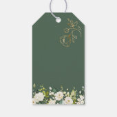 Weißrosenblättertaufen Geschenkanhänger (Rückseite)