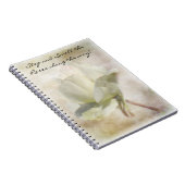 WeißrosenNotebook Notizblock (Rechte Seite)