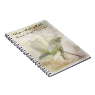 WeißrosenNotebook Notizblock