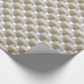Weißrosenpapier Romantisches Rose Geschenkpapier (Ecke)