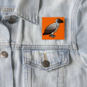 Weißrückiger Geier Button (Beispiel)