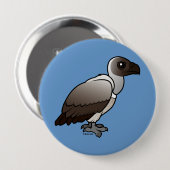 Weißrückiger Geier Button (Vorne & Hinten)