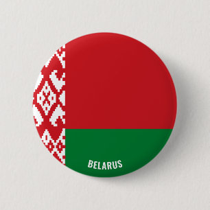 Weißrussflagge Niedliches Patriotikum Button