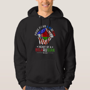 Weißrussisch Amerikanisch Amerika Stolz Ausland We Hoodie