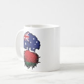 Weißrussisch-australische Bäume Kaffeetasse (Vorderseite Links)