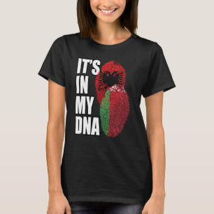 Weißrussisch und albanisch gemischte DNA-Flagge-Er T-Shirt