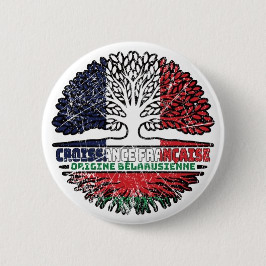 Weißrussisch-Weißrussisch Französisch-Tree Button (Vorderseite)