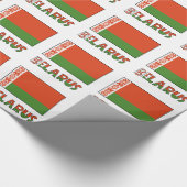Weißrussische Flagge Personalisiert getarnt Geschenkpapier (Ecke)
