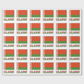 Weißrussische Flagge Personalisiert getarnt Geschenkpapier (Flach)