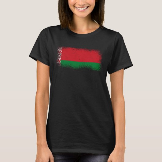 Weißrussische Flagge T-Shirt (Vorderseite)