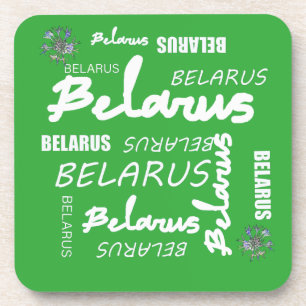 Weißrussische Nationale Kornblume Getränkeuntersetzer